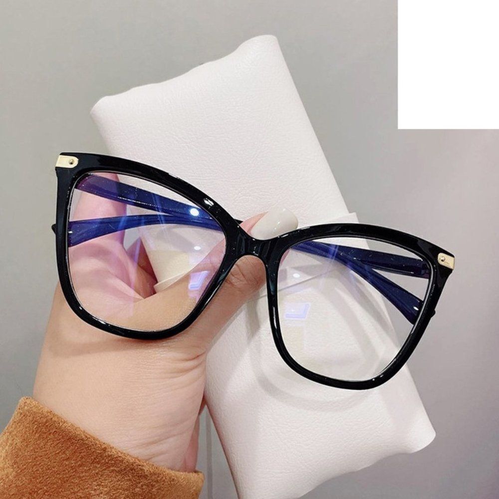 Ladies Black Blue Light Blocking Computer Glasses